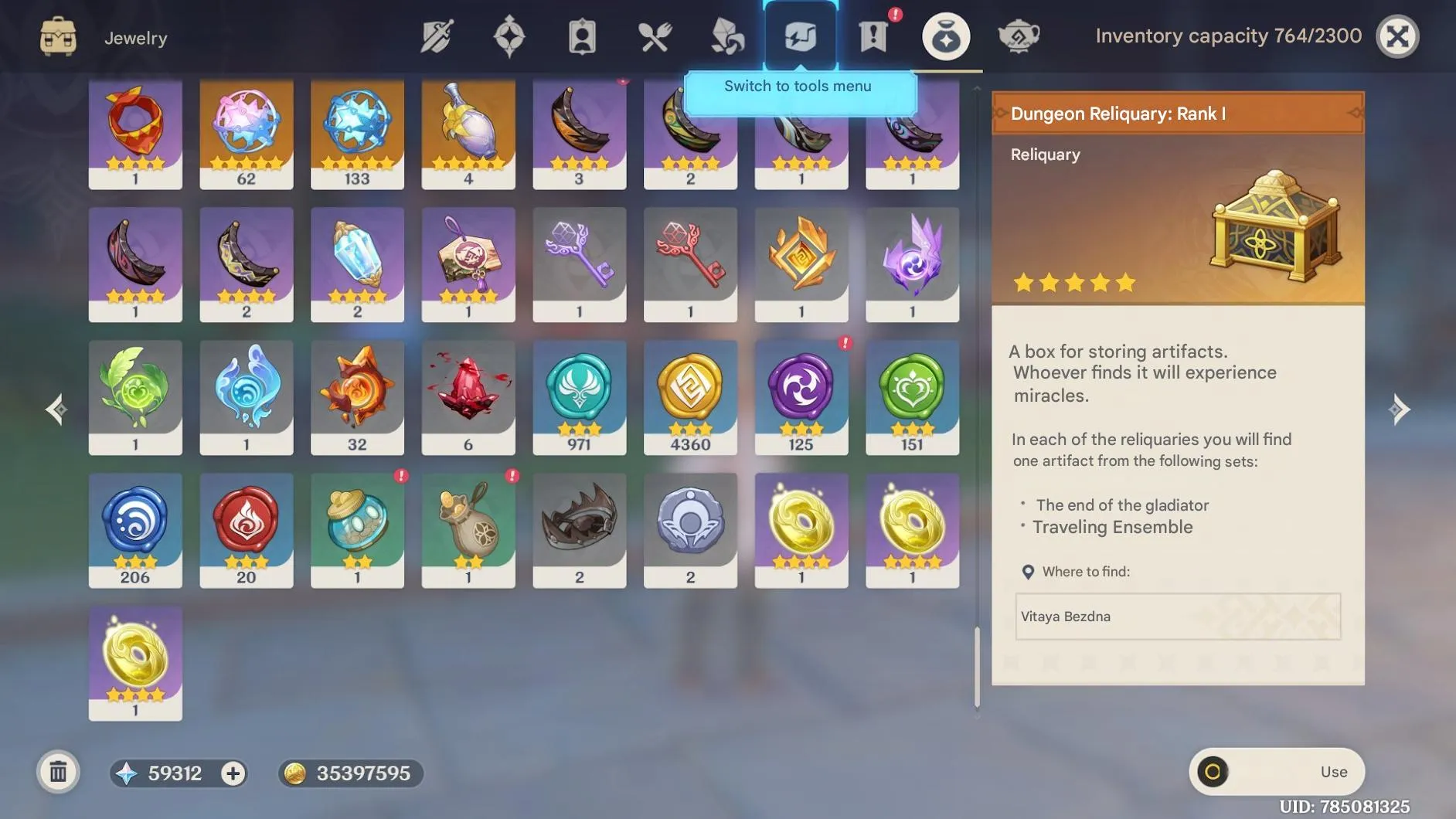 GI1350 High Primogems AR55 Lumine Starter with 600+ Rolls 